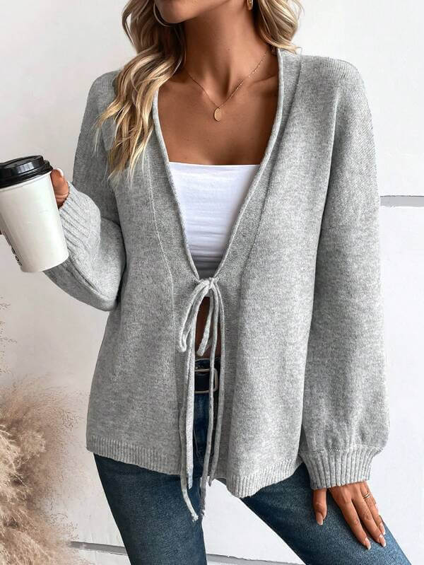 Chic Long Sleeve Plain Sweater | SedonaVista