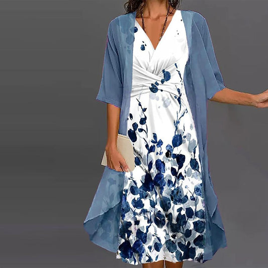Floral Two Piece Midi Dress | SedonaVista