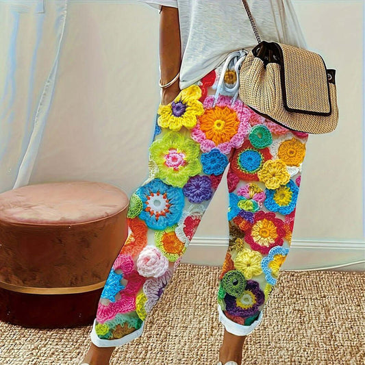 Attractive Floral Print Side Pocket Pants | SedonaVista